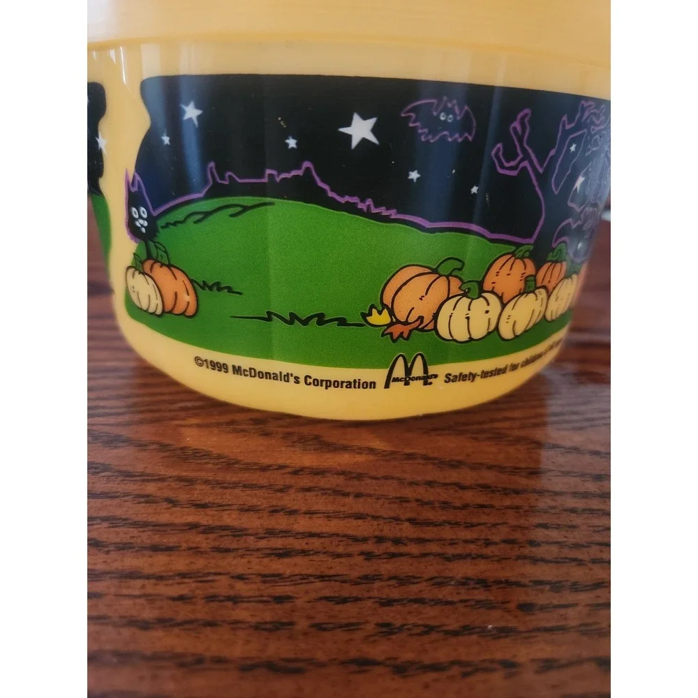 Vintage 1999 McDonald's Boo Bucket Halloween Happy Meal Grimace Pumpkin No Lid